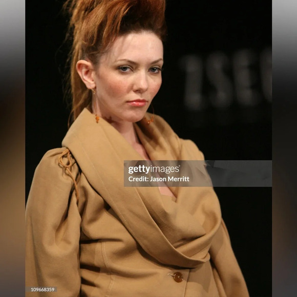 Unique designer rare ZSEGA 100% wool balloon sleeves lagenlook jacket coat S - Picture 15 of 16